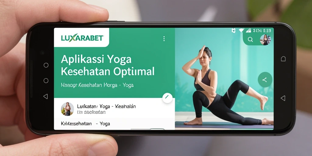Antarmuka LUXARABET yang ramah pengguna dengan berbagai pilihan yoga.